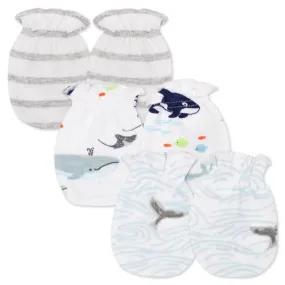 3-Pack Sweet Sea Life Mitt Set