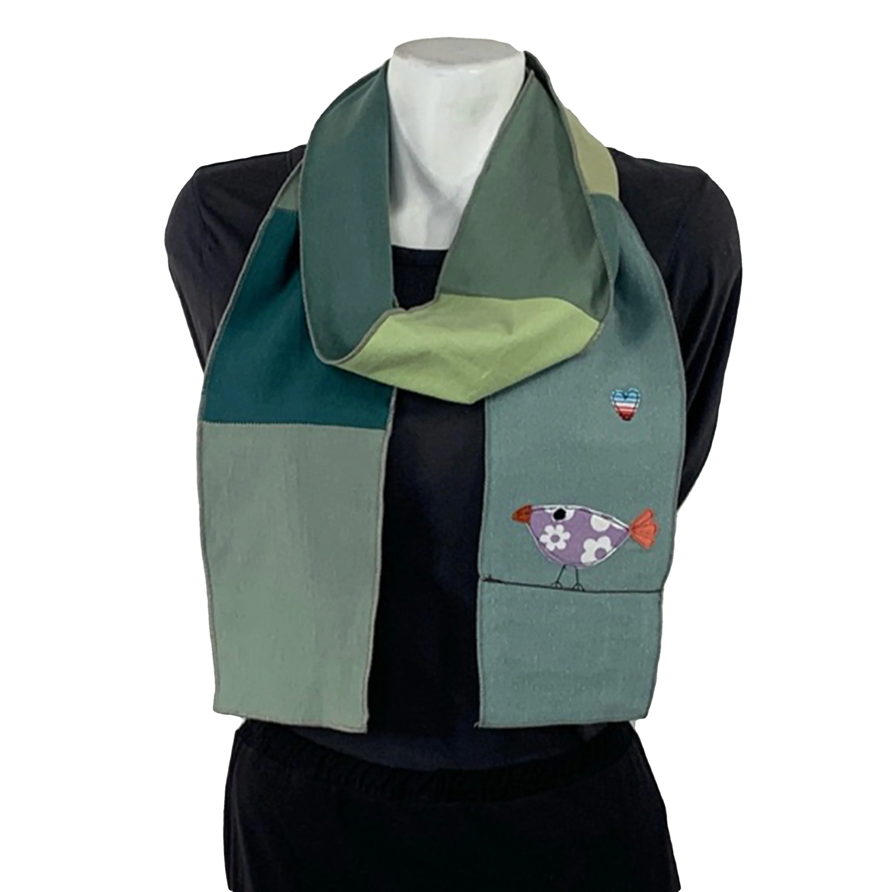 Applique Scarf- Cute Bird