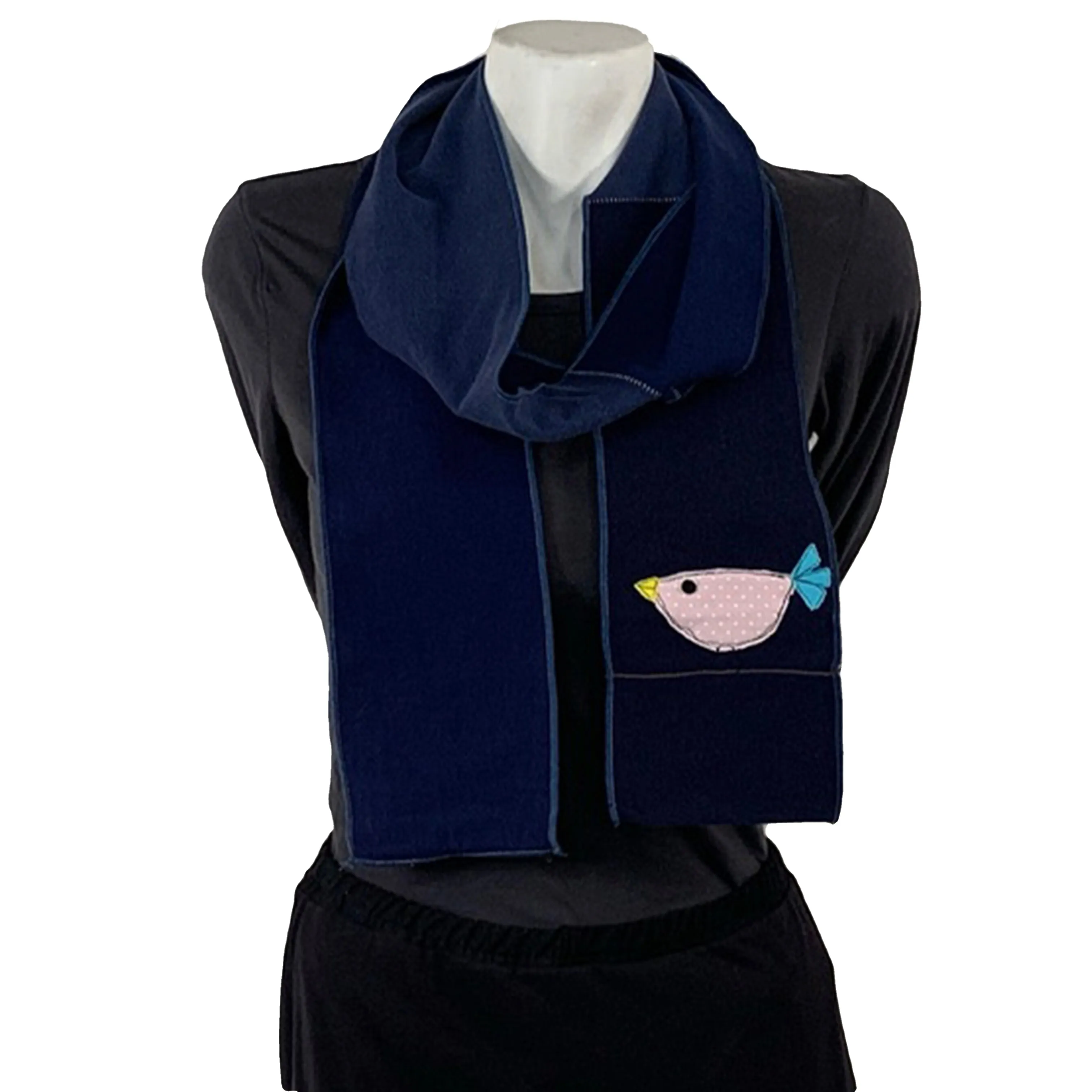 Applique Scarf- Cute Bird