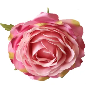 Artificial Silk Flower Heads - Pink Rose Style 67 - 1pc