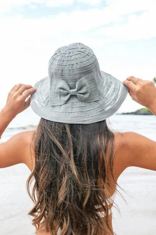 Bow Accent Bucket Sunhat