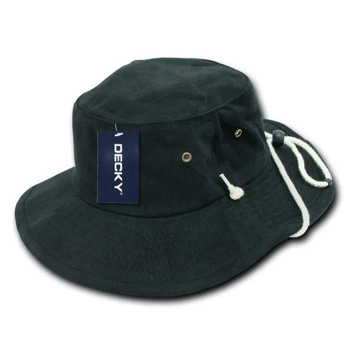 Decky 510 - Structured Cotton Aussie Hat, Australian Bucket Cap