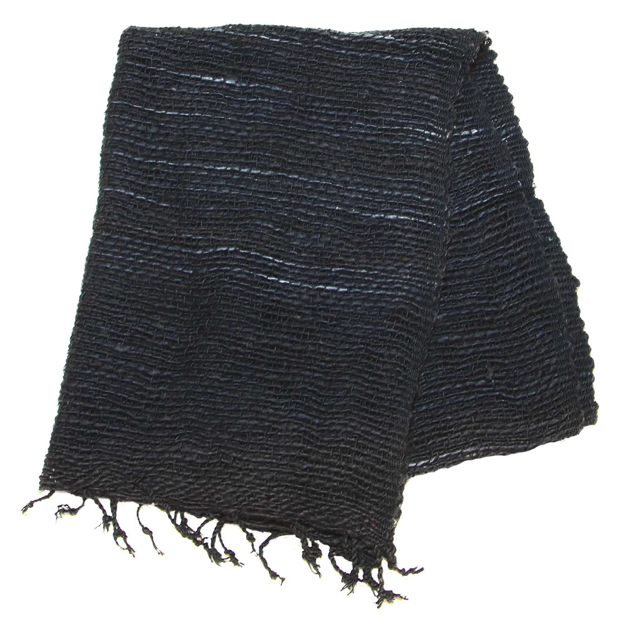 Fair Trade 100% Organic Cotton Scarf Black