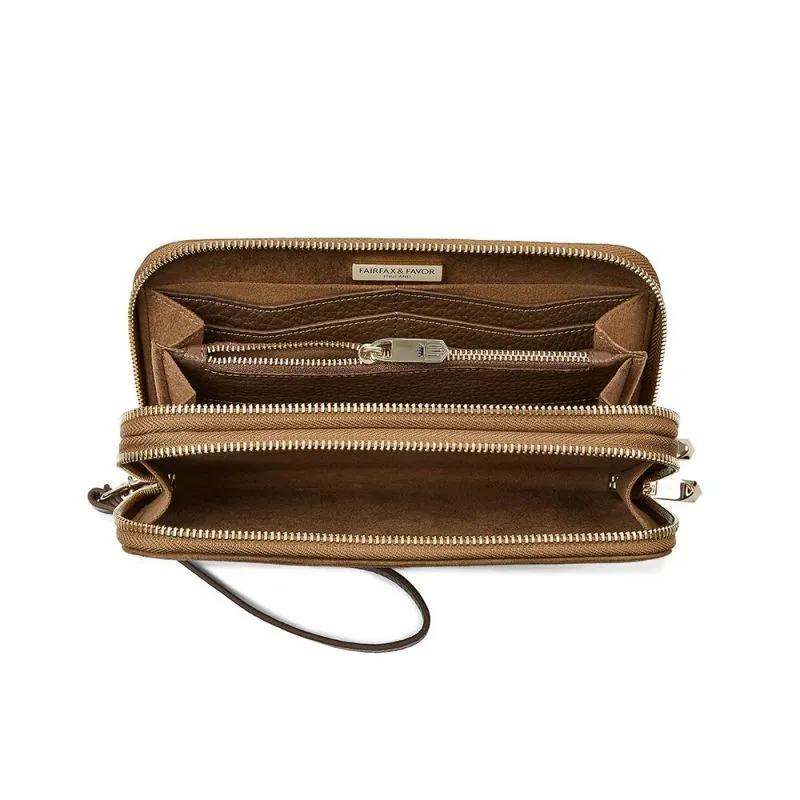 Fairfax & Favor Salisbury Ladies Travel Purse - Tan