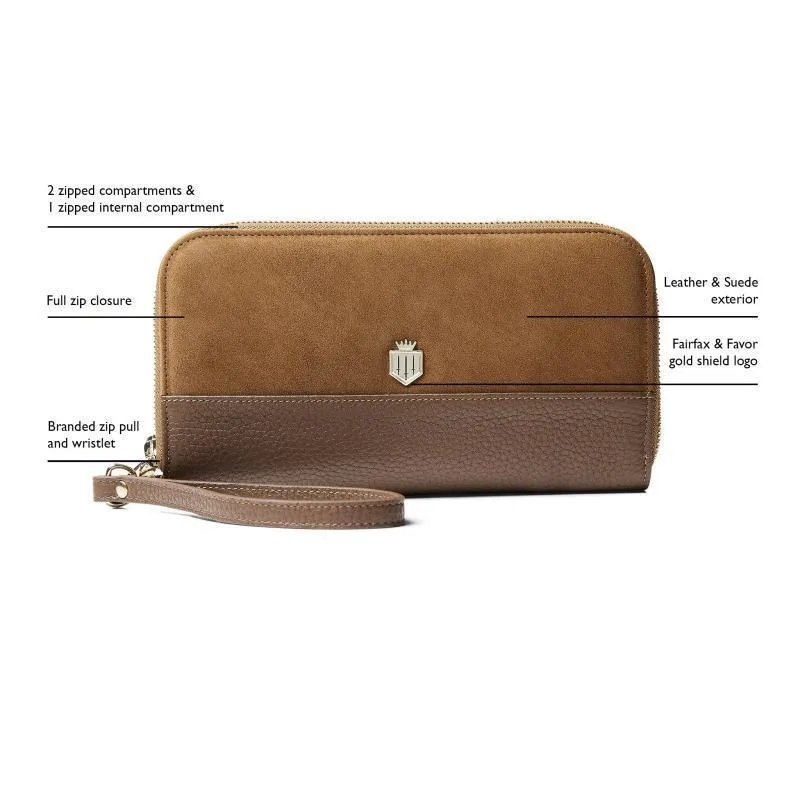 Fairfax & Favor Salisbury Ladies Travel Purse - Tan