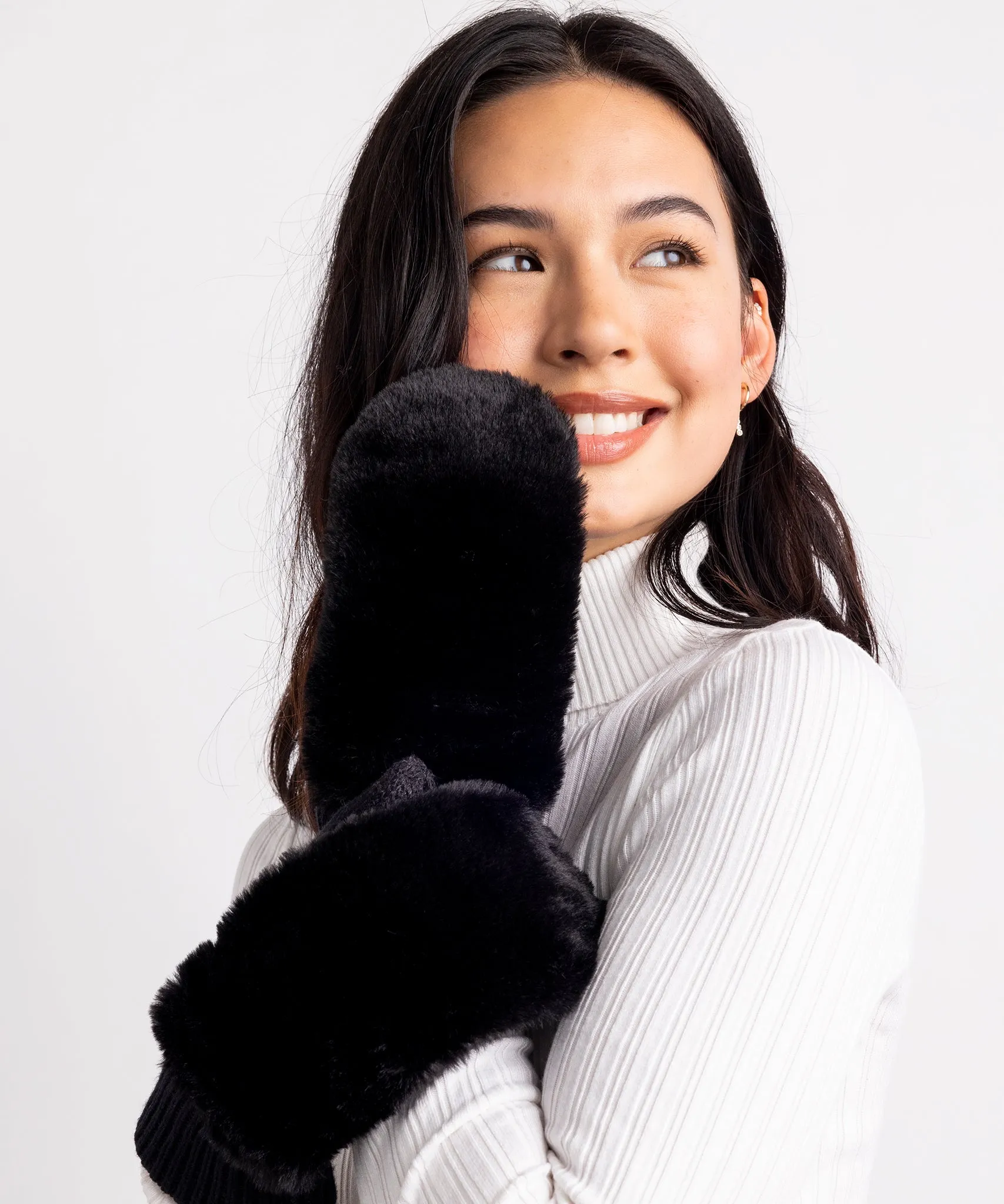 Faux Fur Mittens