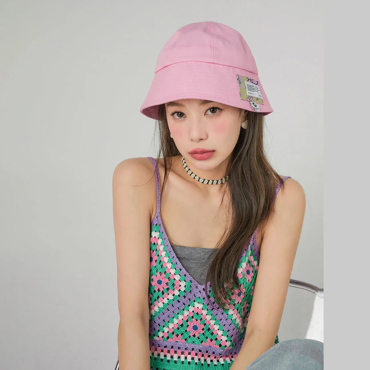 Flower Tag Bucket Hat