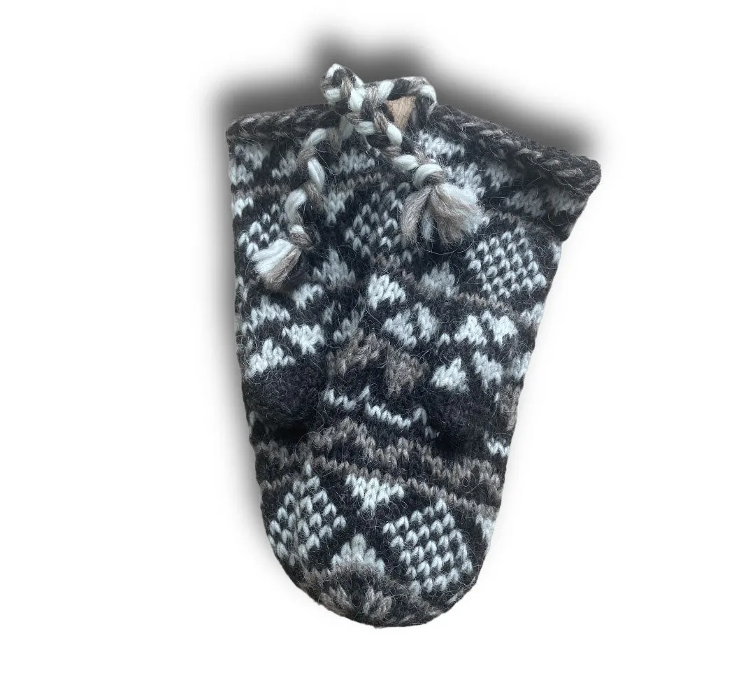 Goa Wool Mittens - Brown