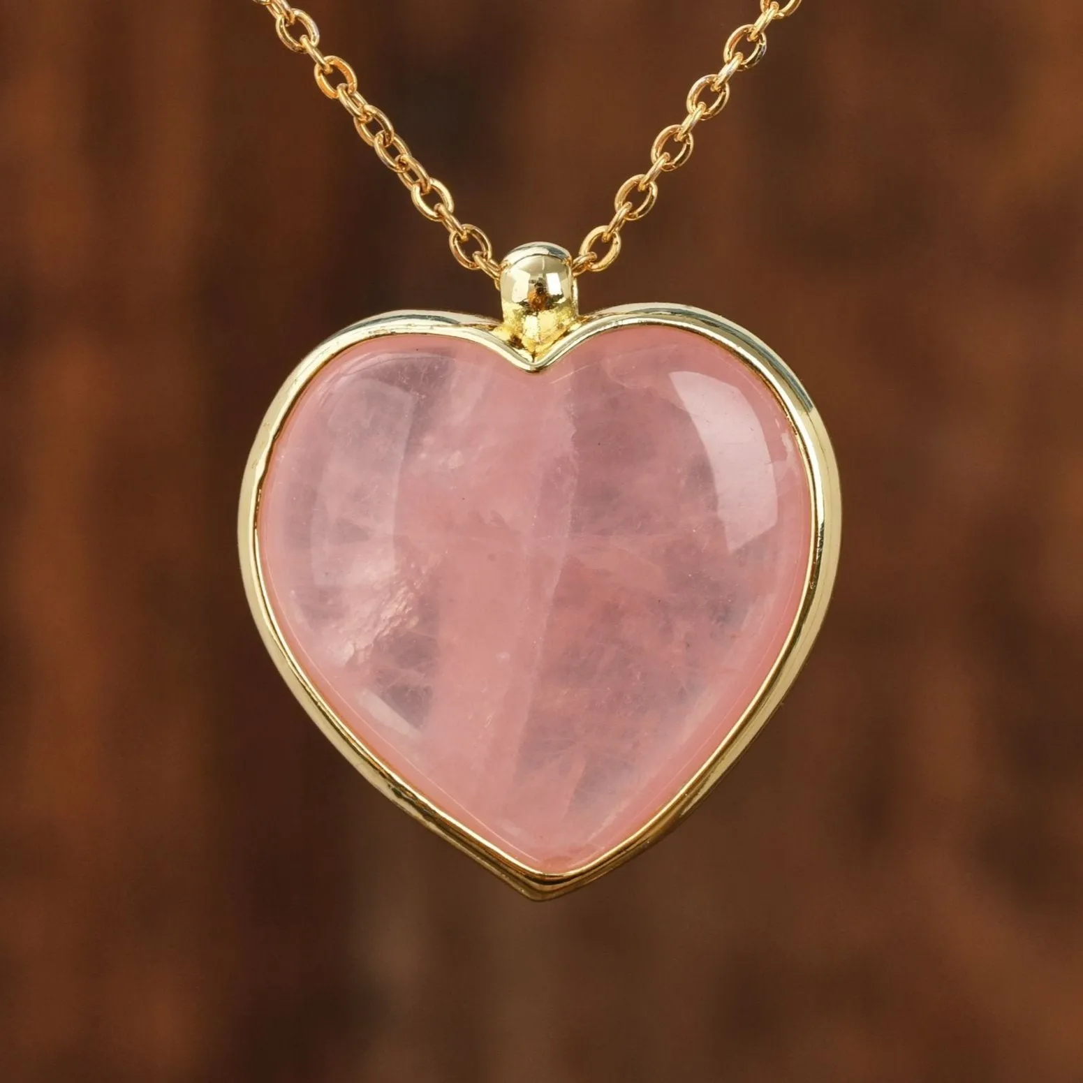 Heart Shape Gemstone Pendant Necklace