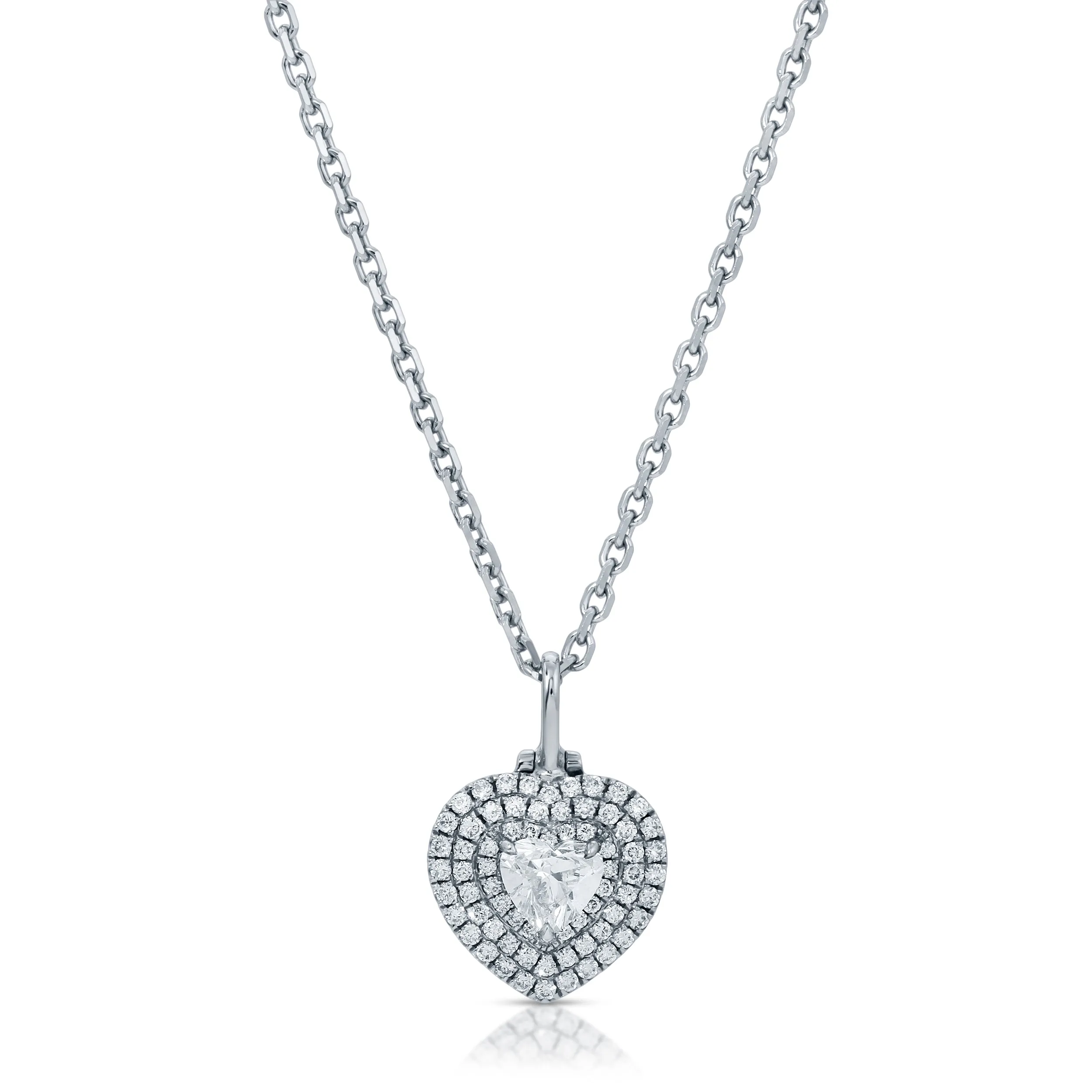 HEART SHAPED DIAMOND LOULOU LOCKET