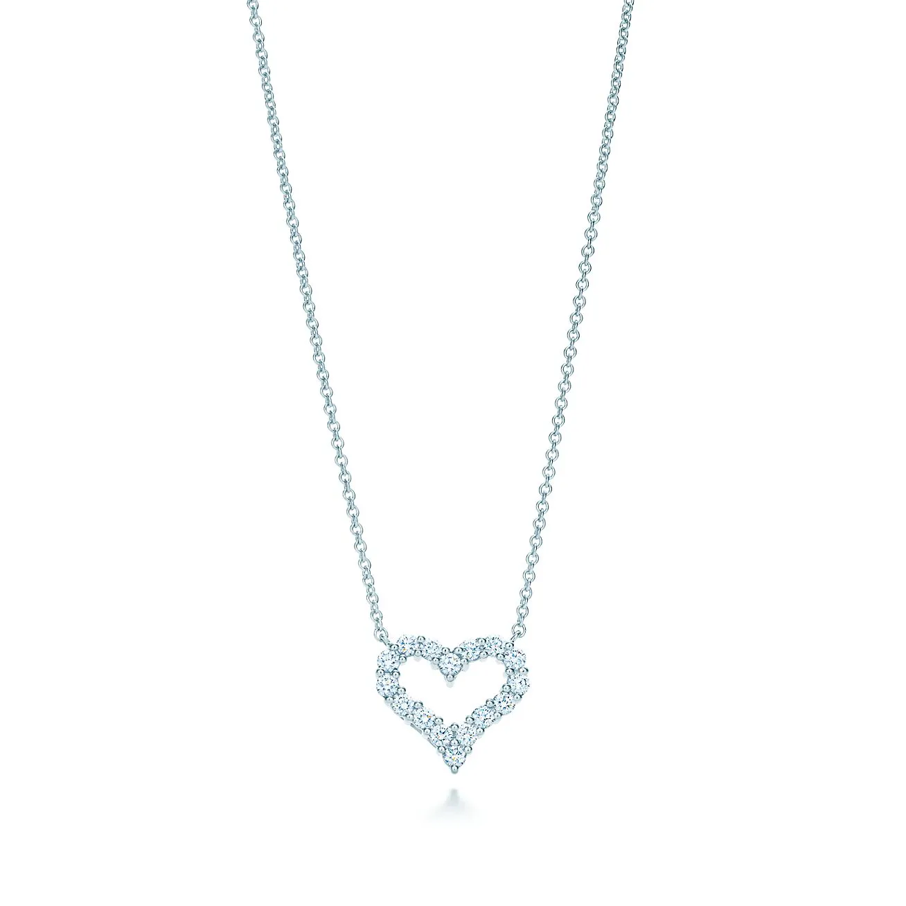 HEART-SHAPED DIAMOND NECKLACE