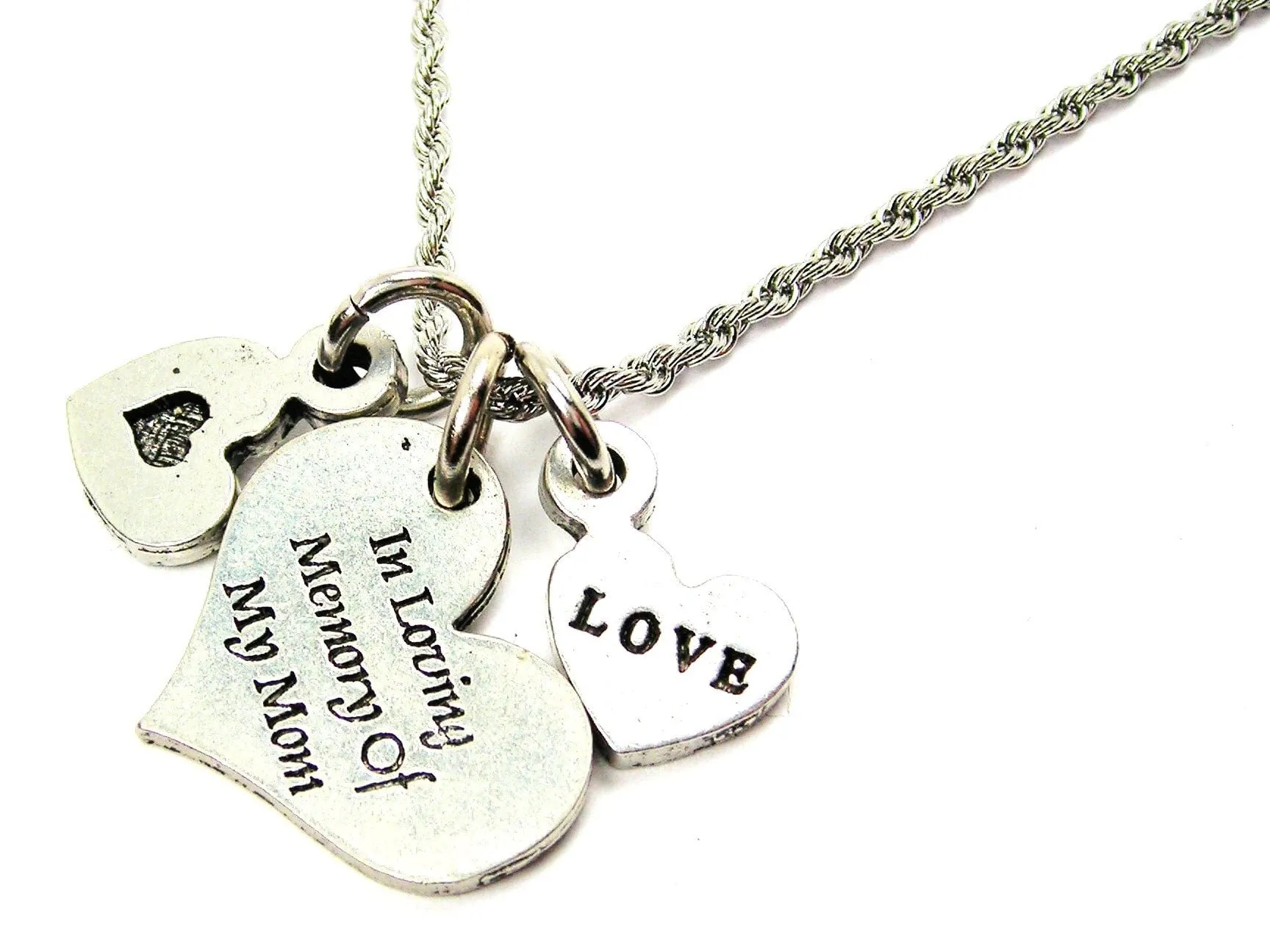 In Loving Memory Of My Mom Stainless Steel Rope Chain Necklace