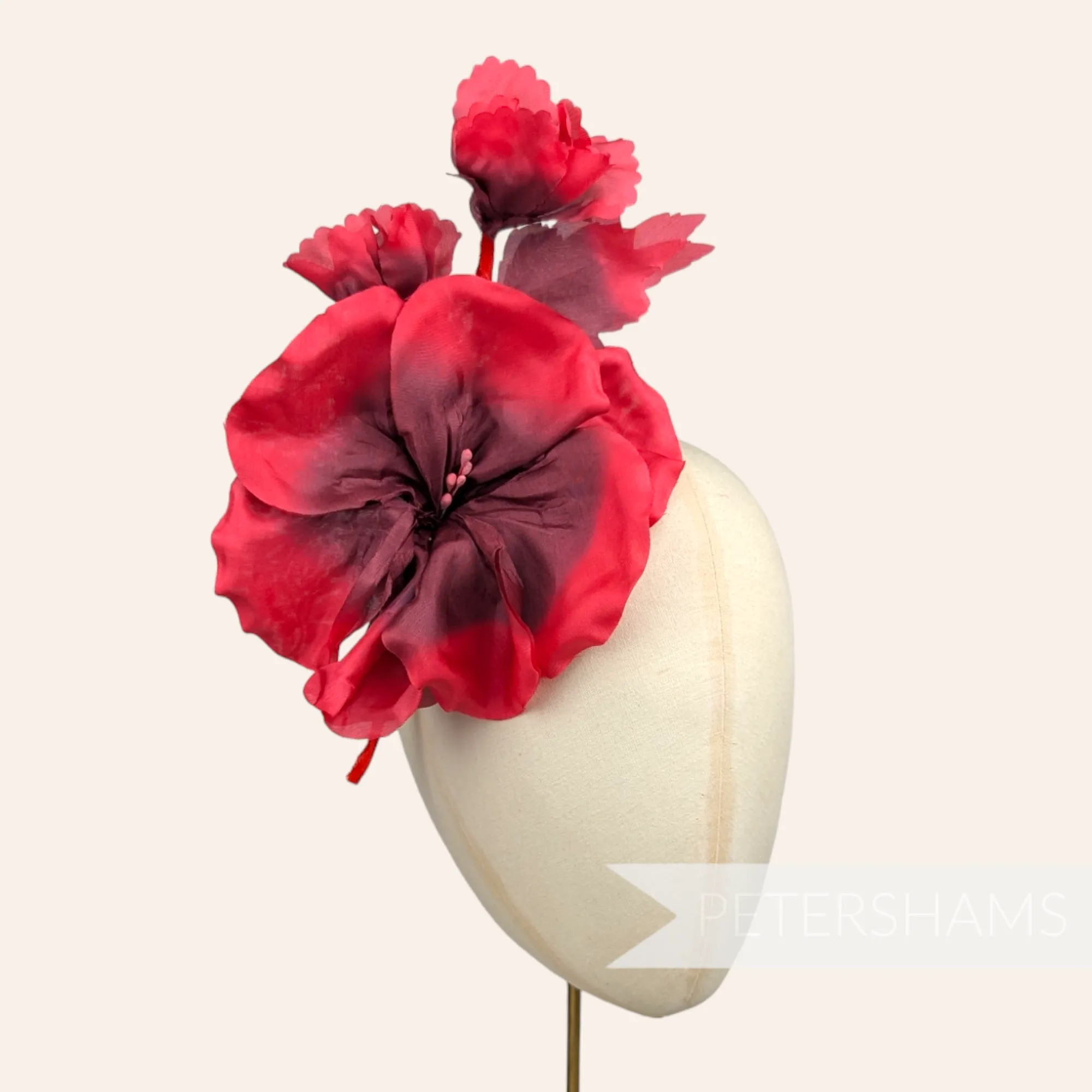 'Katie May' Silk Millinery Flower Hat Mount