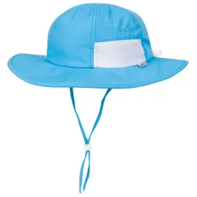 Kids Wide Brim Sun Hat "Fun Sun Day Play Hat" - Aqua