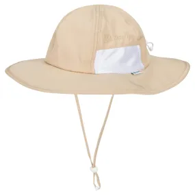 Kids Wide Brim Sun Hat "Fun Sun Day Play Hat" - Beige