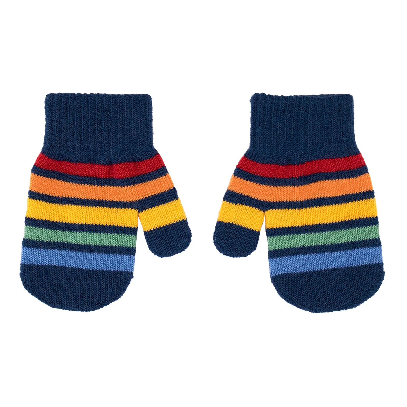 Knitted mitten- Chamonix stripe