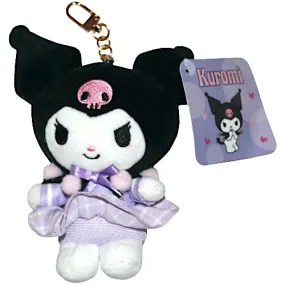 Kuromi Black 5" Plush Backpack Clip