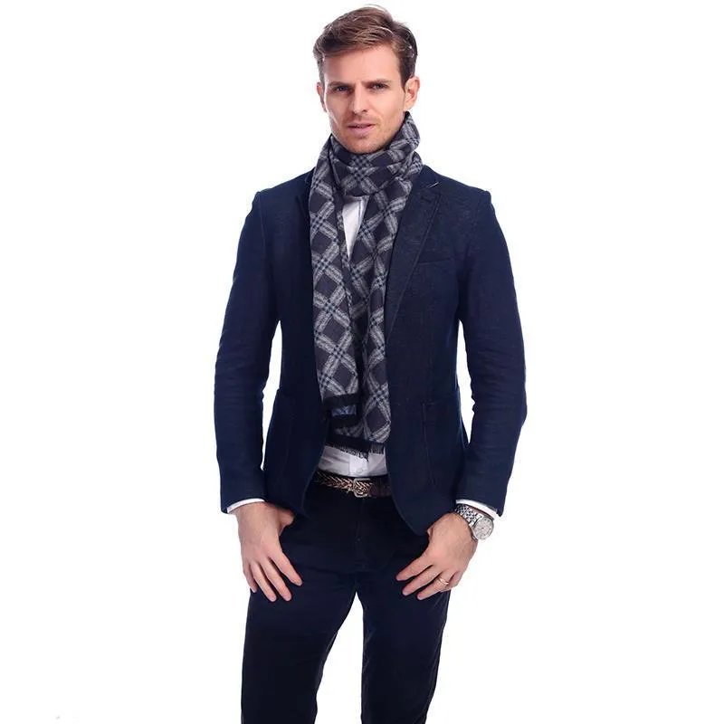 Luxury Cotton Plaid Scarf