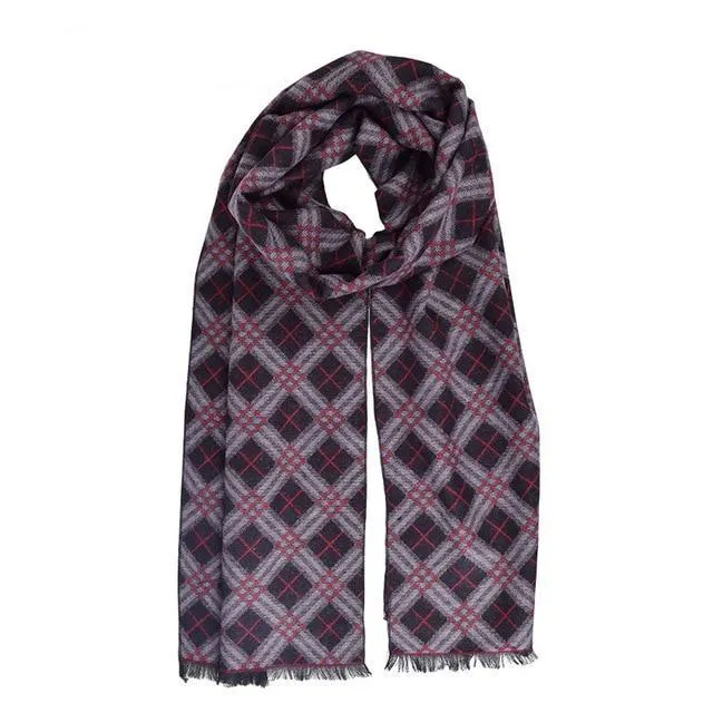 Luxury Cotton Plaid Scarf