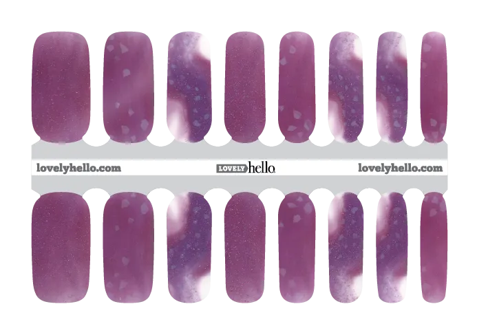 Orchid Geode Nail Wraps