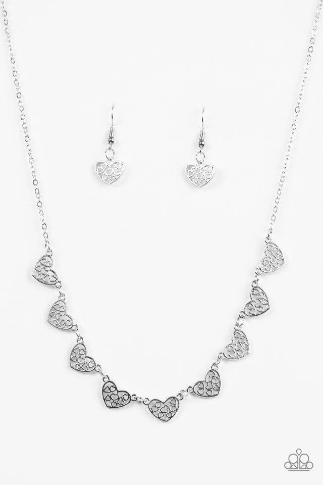 Paparazzi Necklace - Love and Devotion - Silver