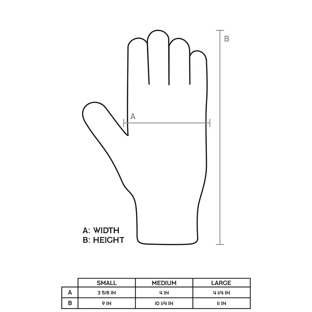 Ragg Wool and Natural Deerskin Gloves