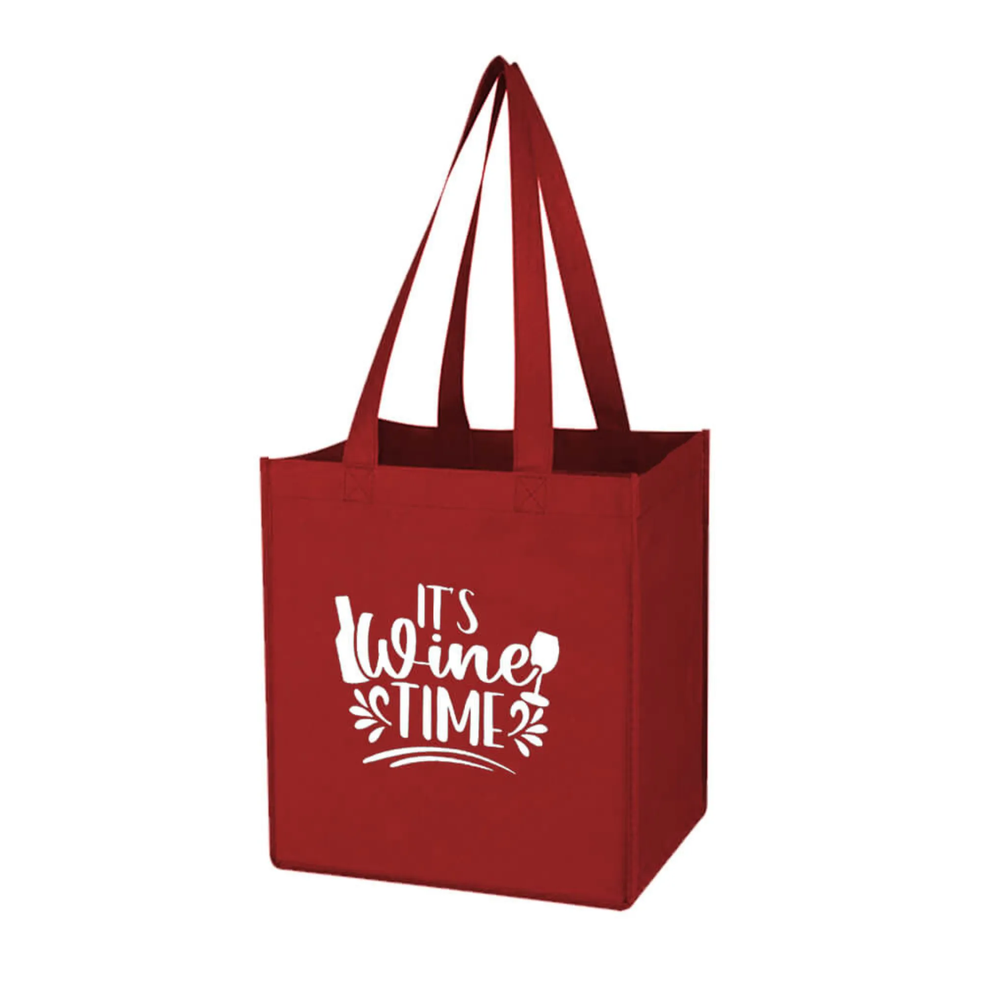 Reusable Non-Woven 6-Bottle Wine Carrier Bag | 80GSM, 27L