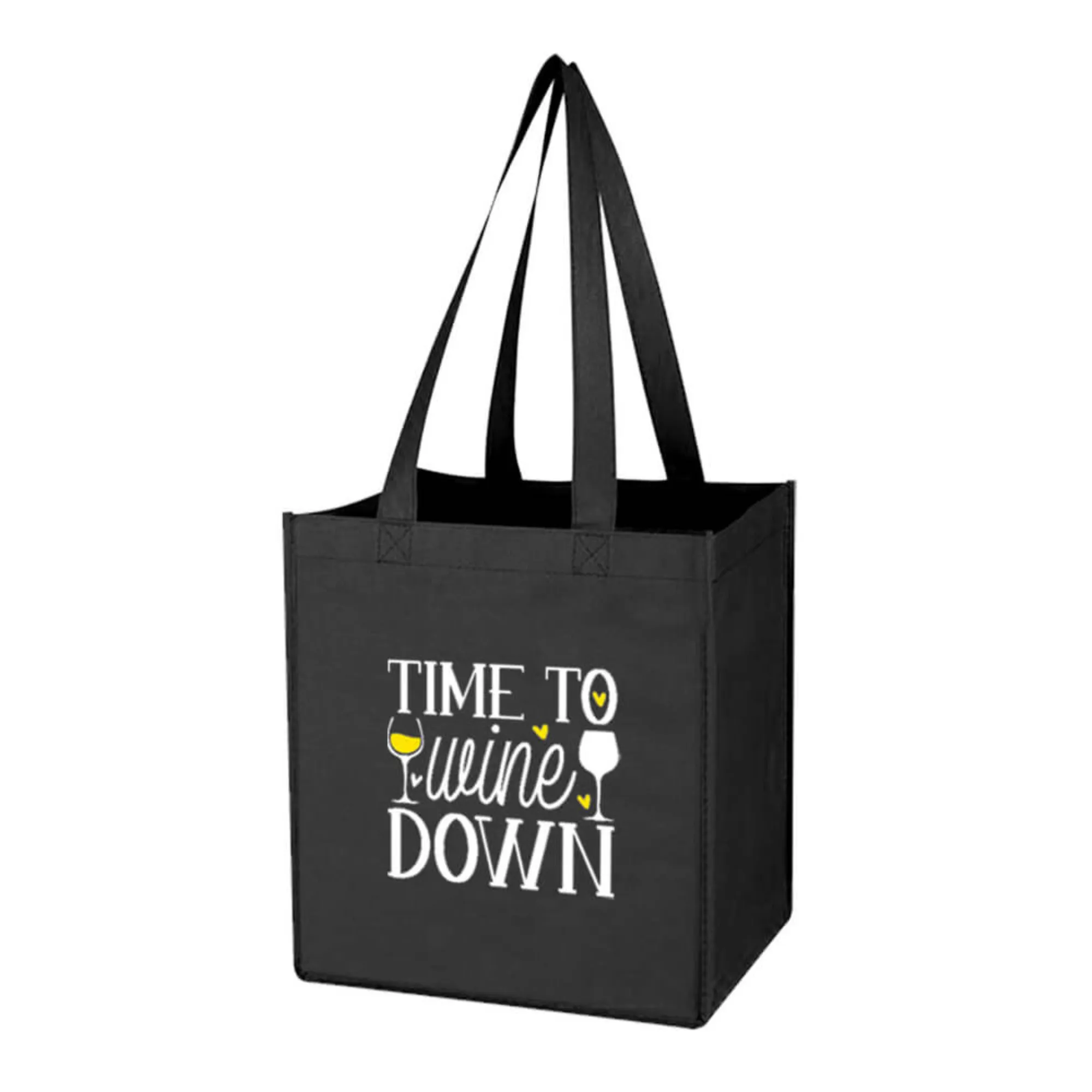 Reusable Non-Woven 6-Bottle Wine Carrier Bag | 80GSM, 27L