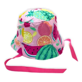 Reversible Sun Hat, Fruit Salad (Pink)