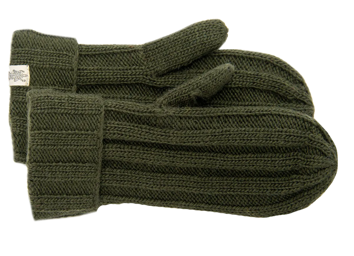 Ribbed Mittens