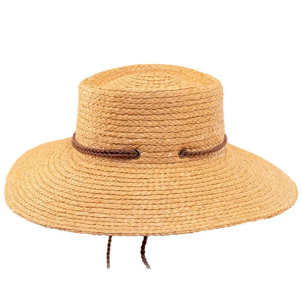 Scala- Braided Raffia Lifeguard Sun Hat