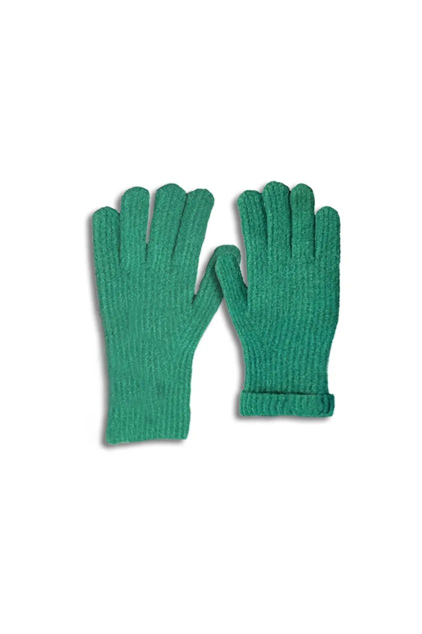 Seamless Washable Wool Knit Winter Gloves