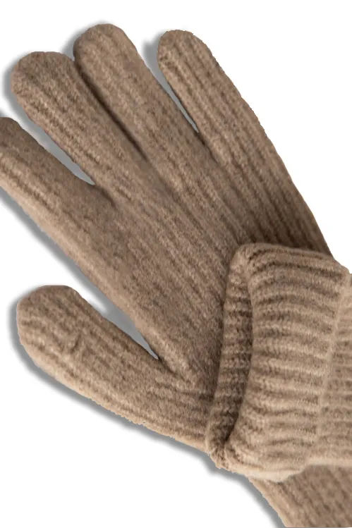 Seamless Washable Wool Knit Winter Gloves