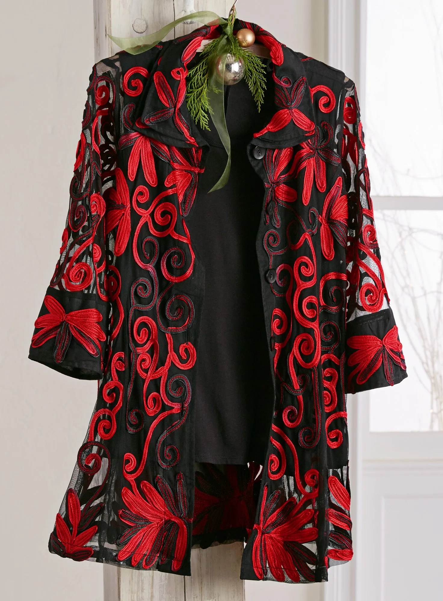 Sheer Soutache Jacket