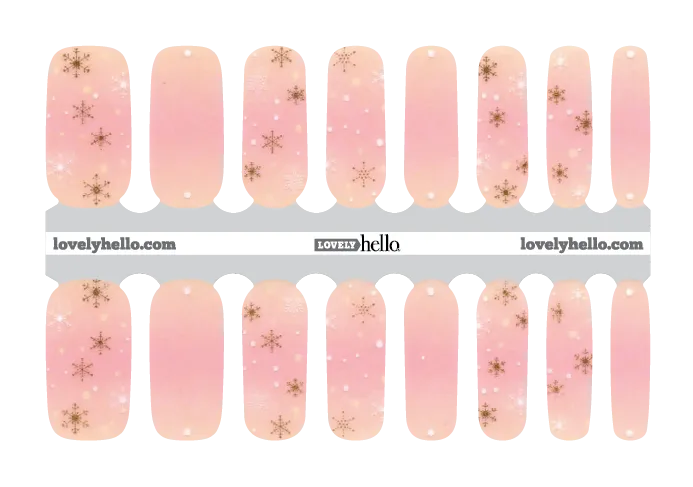 Snow Blush Nail Wraps