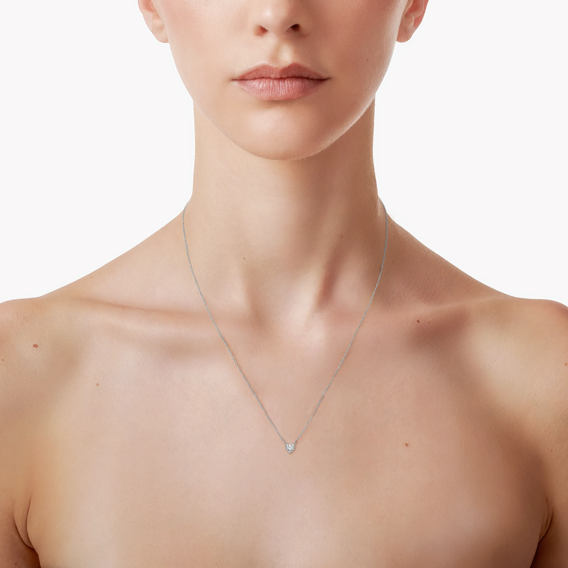 Venus solitaire necklace 0.2ct