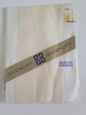 Vintage Givenchy Ivory Pantyhose - Large