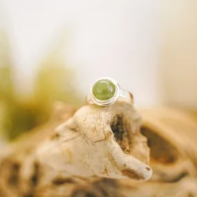 Wakatipu Greenstone Sterling Silver Ring