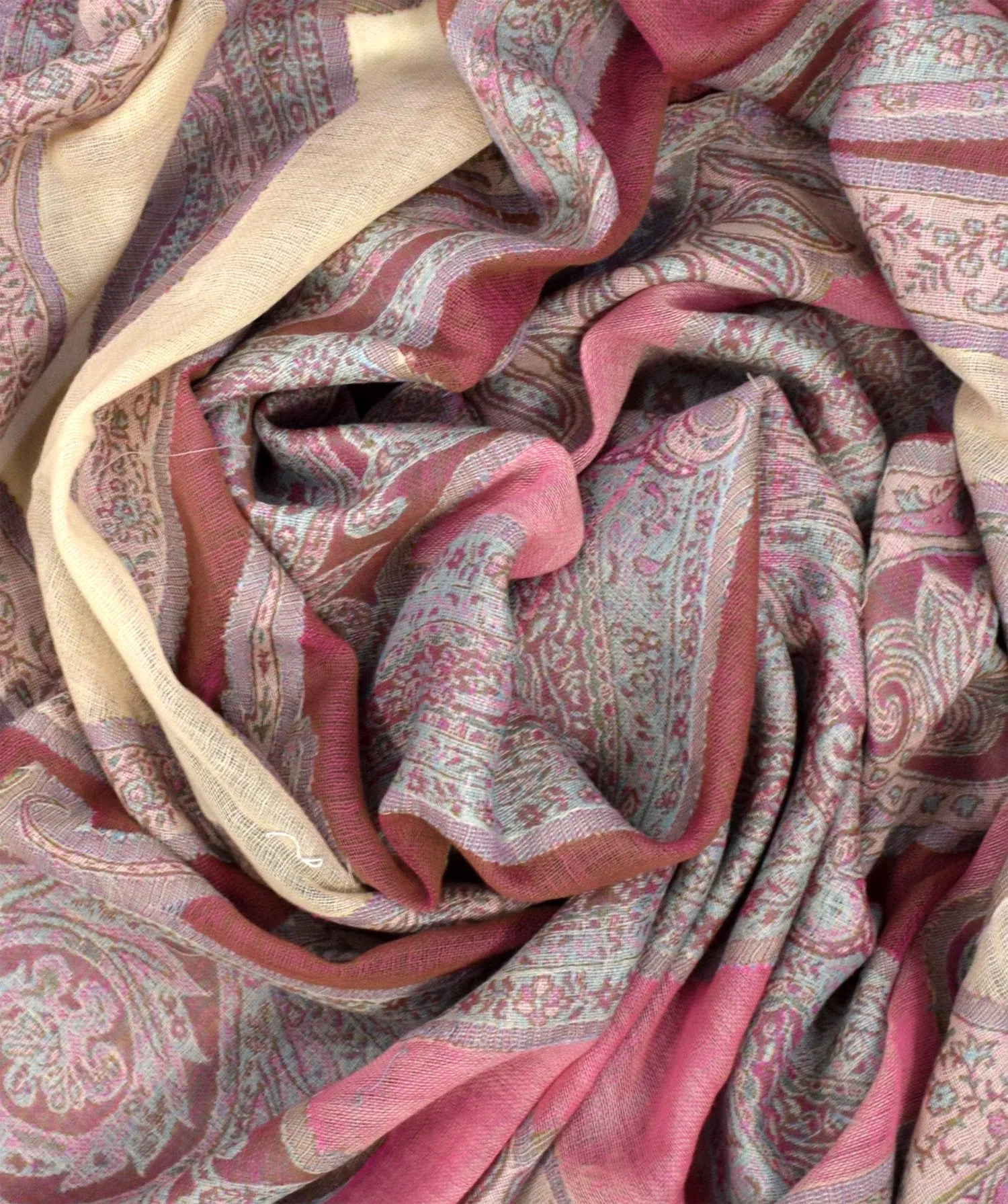 Womens Elegant Sheer Handmade Paisley Damask Pashmina Shawl Scarf