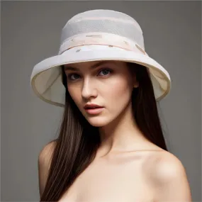 Women's Silk Summer UV Protection Sunshade Travel Sun Hat