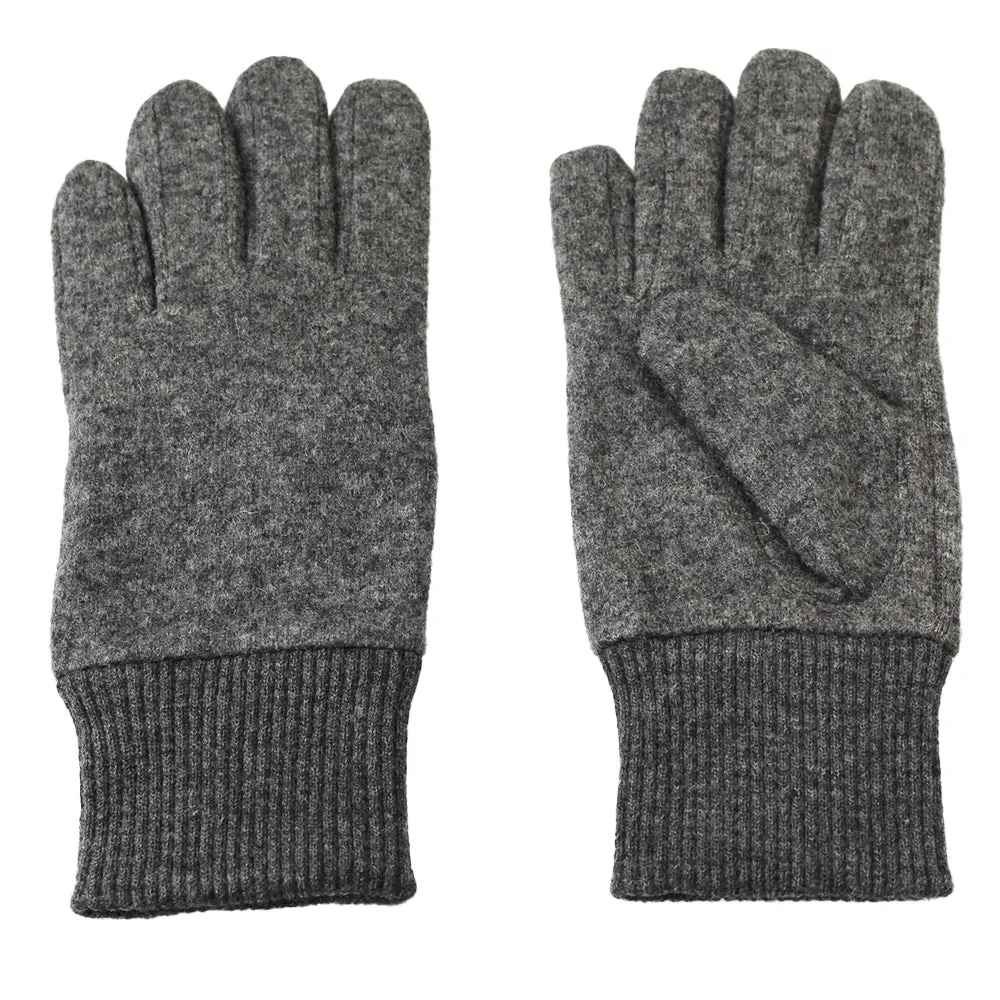 Wool Gloves, Medium Grey