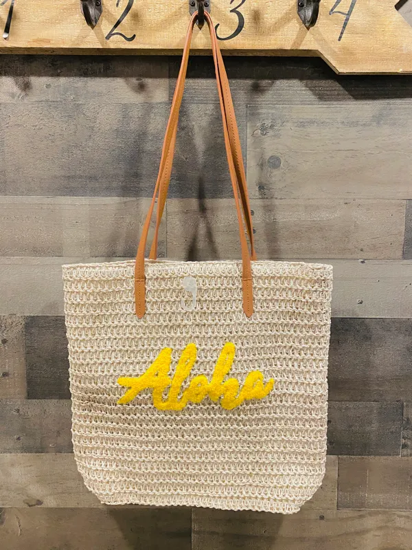 Woven Aloha Tote