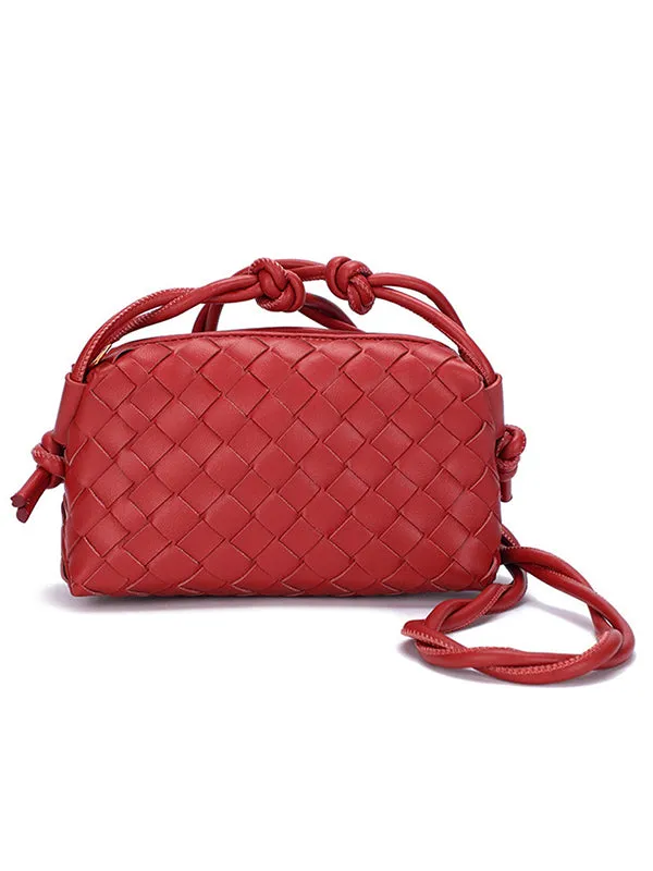 Woven Zipper Crossbody Bags Bags