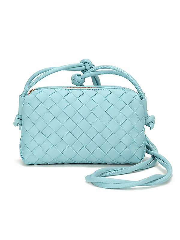 Woven Zipper Crossbody Bags Bags