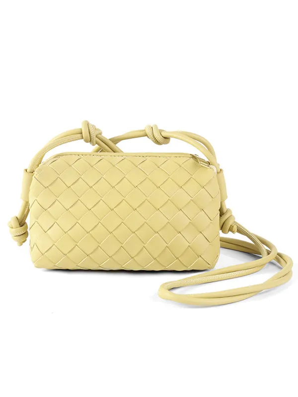 Woven Zipper Crossbody Bags Bags