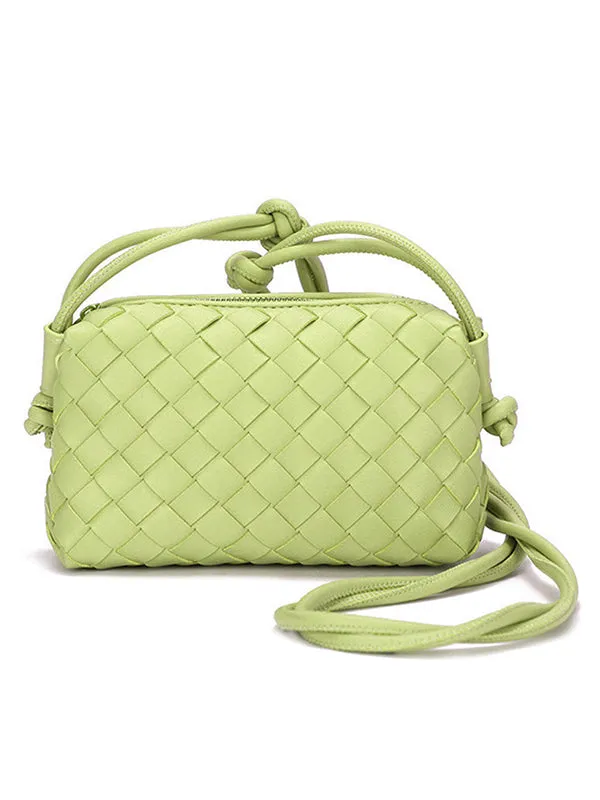 Woven Zipper Crossbody Bags Bags